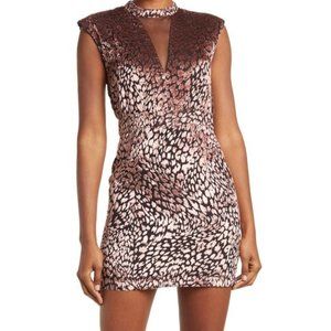 Walter Baker Rosalie Dress Leopard Blush NWT Size 10